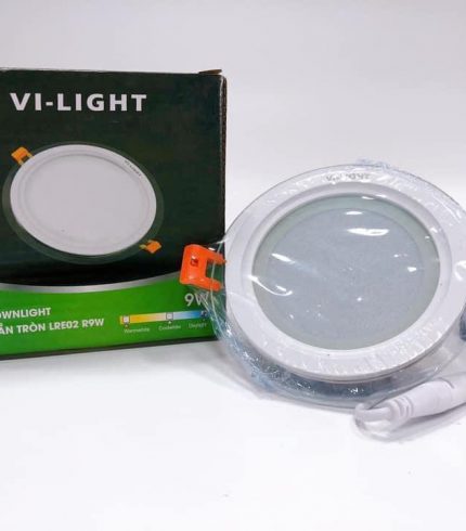 Đèn Led Downlight âm trần tròn mặt kính 9W Vi-Light LRE02R09W