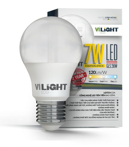 Bóng Đèn Led Bulb 7W Vi-Light VLEBU07BT1