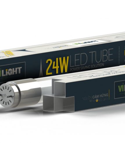 LED Tube Thủy Tinh T8 1.2m 24W ánh sáng vàng Vi-Light VLETU24SL12
