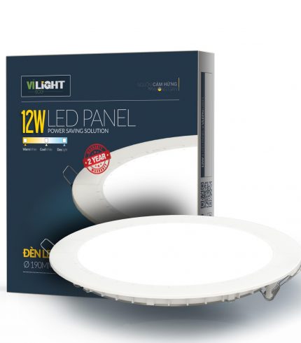 Đèn led panel âm trần tròn 12W Vi-Light VLEPN12BT1