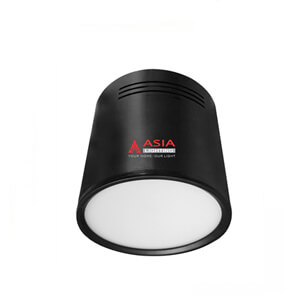 Đèn led trần nỗi tròn vỏ đen mặt mờ 3 chế độ 12W Asia OBD12-DM