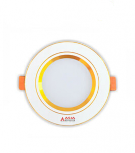 Đèn led âm trần tròn mặt vàng 9W Asia MV9-DS