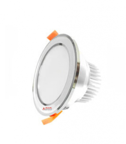 Đèn led âm trần tròn mặt cong viền vàng 7W Asia MCV7-DS