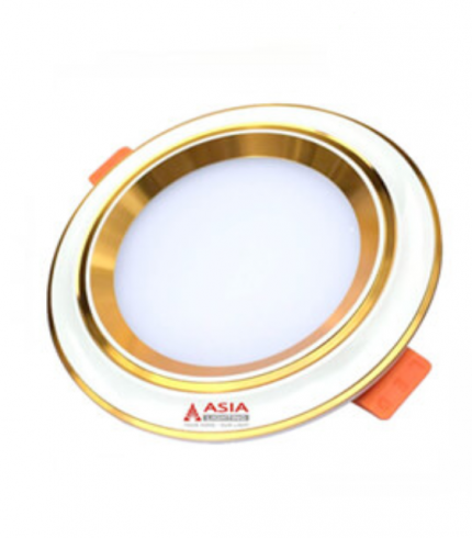 Đèn led âm trần tròn mặt lõm viền vàng 5W Asia MLV5