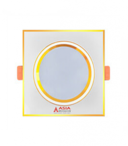 Đèn led âm trần vuông mặt vàng 7W Asia MVV7